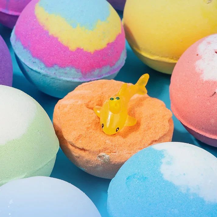 Kids Bath Ball Kids Bath Salt Ball Natural Organic Land & Sea Toys Handmade Ball For Kids For Dry Skin Moisturize